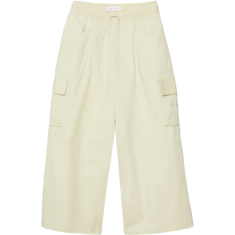 Calvin Klein Wide Leg Cargo Pants Green Haze