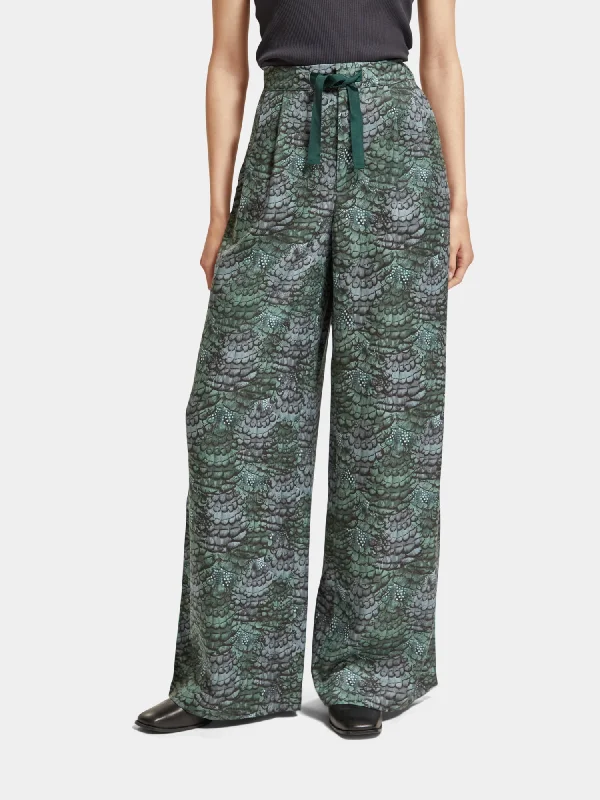 Eleni high-rise wide-leg pants