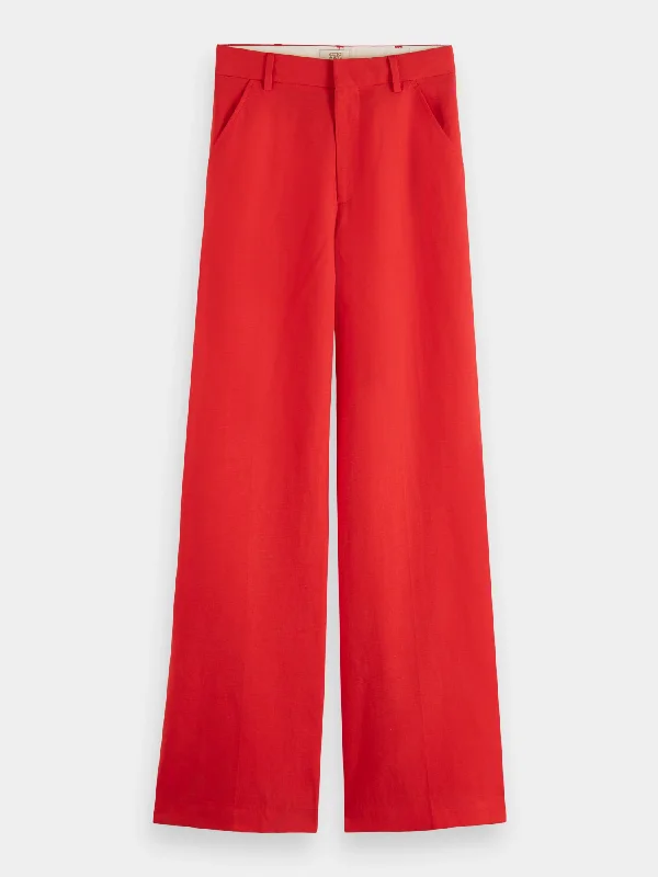 Hana high-rise wide-leg pants