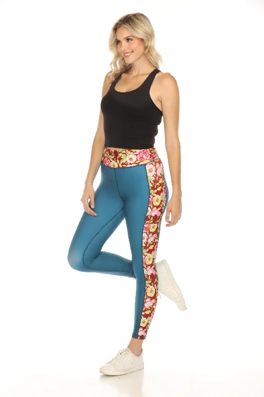 Johnny Was Ortega Bee Active Floral High Waist Legging A0523