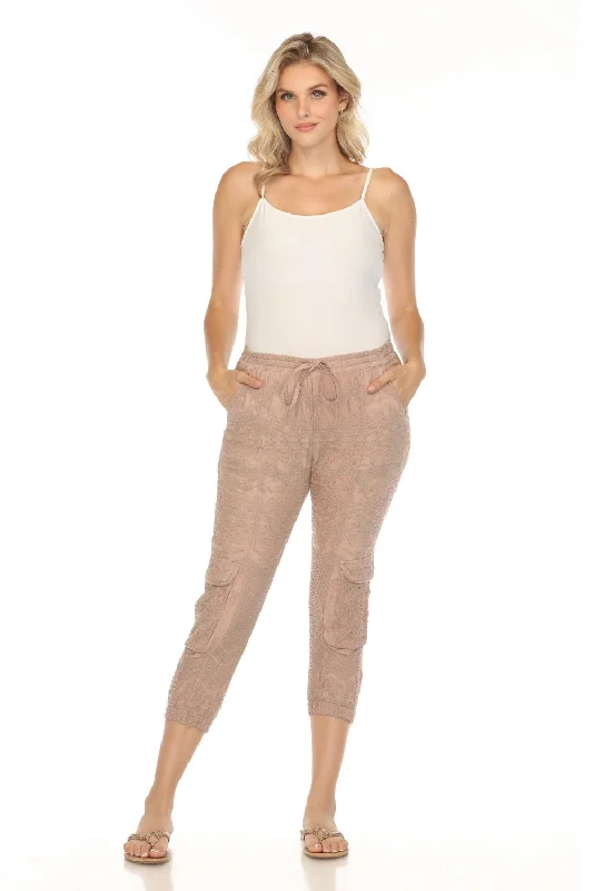 Johnny Was Pete & Greta Sita Pull On Cupra Crop Cargo Jogger Pants P65919