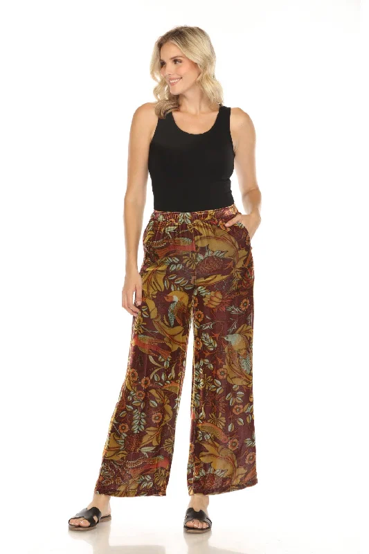 Johnny Was Workshop Salamanca Velvet Wide Leg Pants W69923