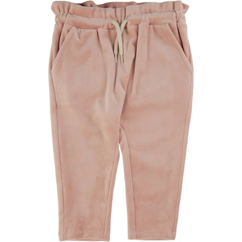 THE NEW Siblings Peach Beige Flima Velour Pants