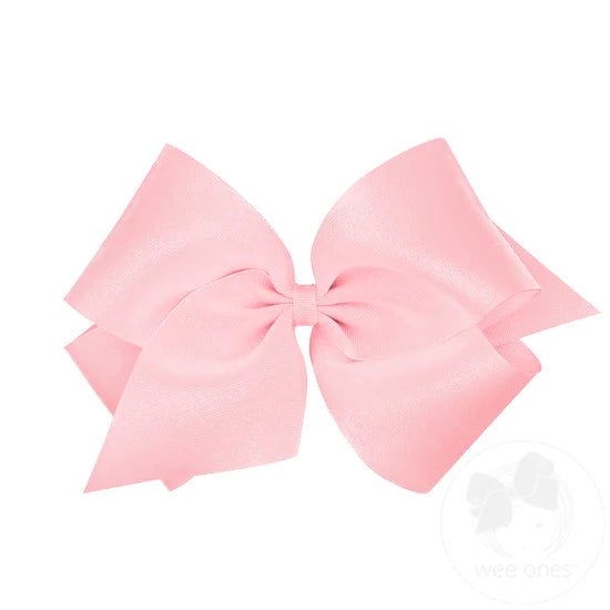 Wee Ones Huge Classic Grosgrain Girls Hair Bow (Knot Wrap)