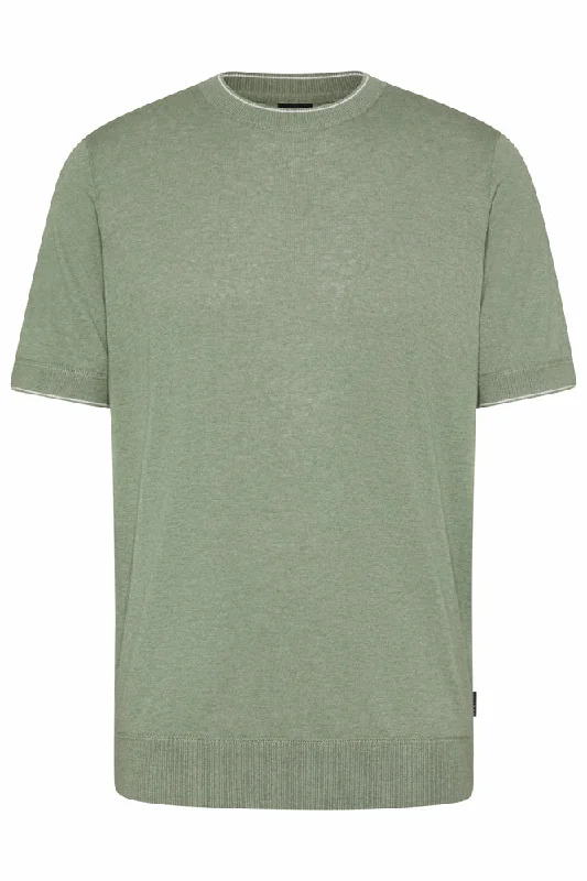 Bugatti 7200 SS Knit Polo Green