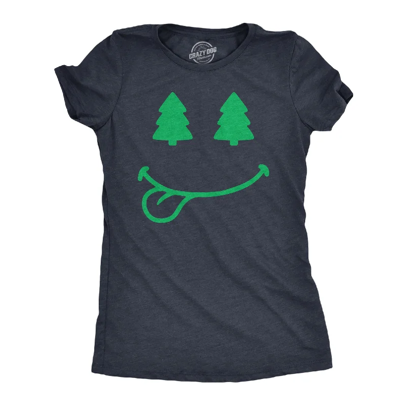 Christmas Tree Eyes Smile Women's T Shirt