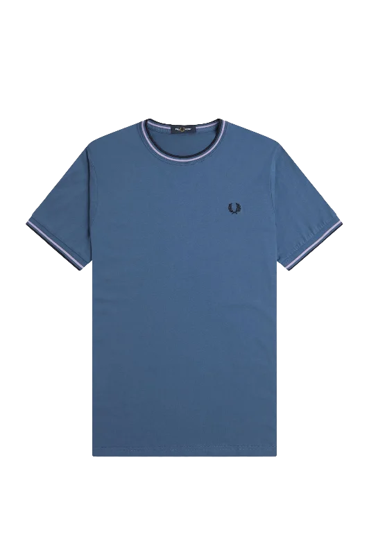 Fred Perry Twin Tipped SS Tee Midnight/Violet