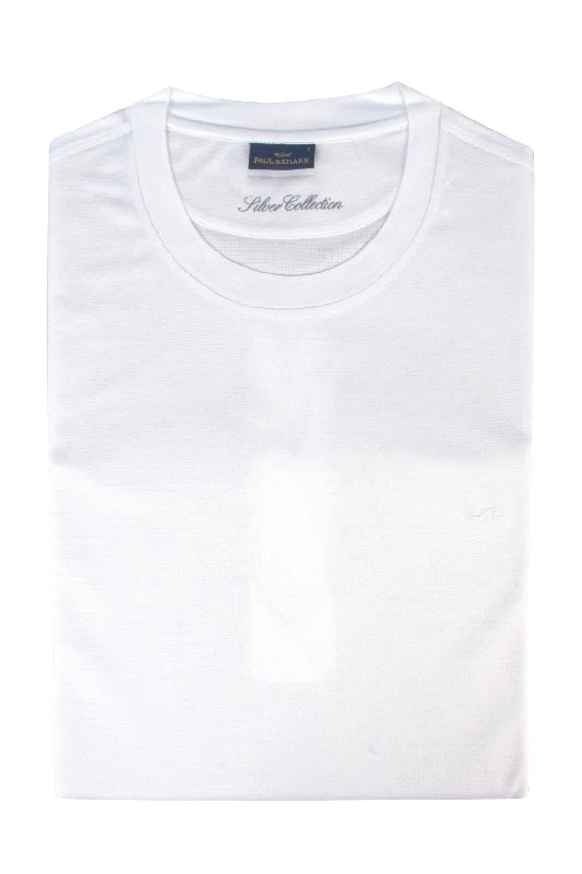 Paul & Shark Pique Cotton SS Tee White