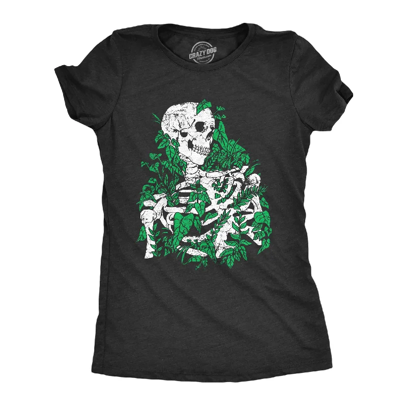 Skeleton Overgrown Plants Women's T Shirt