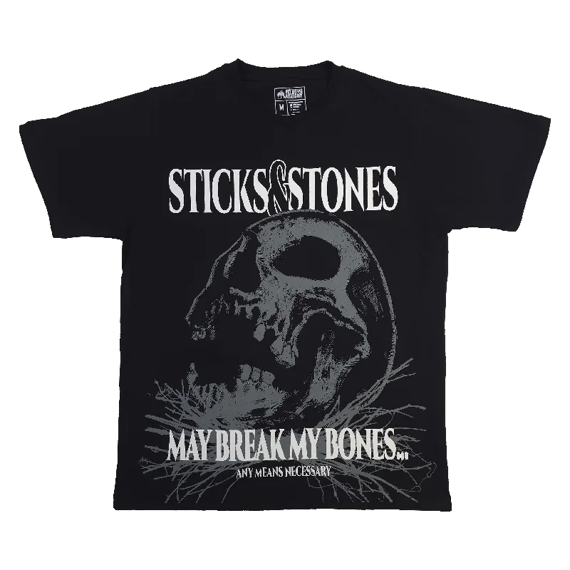 Sticks and Stones T-Shirt Black