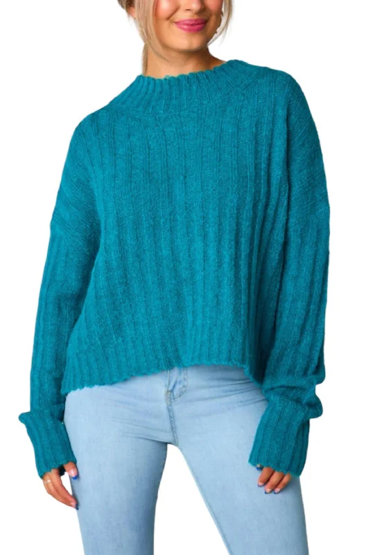 Hadley Sweater In Teal