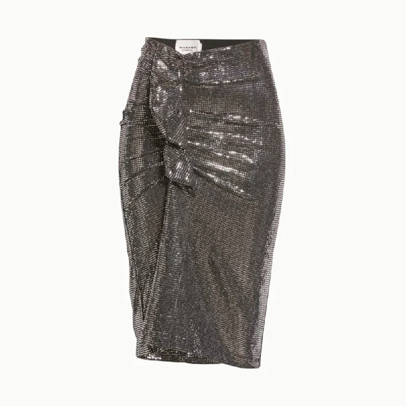 Marant Etoile Dolene Skirt - Metallic Black