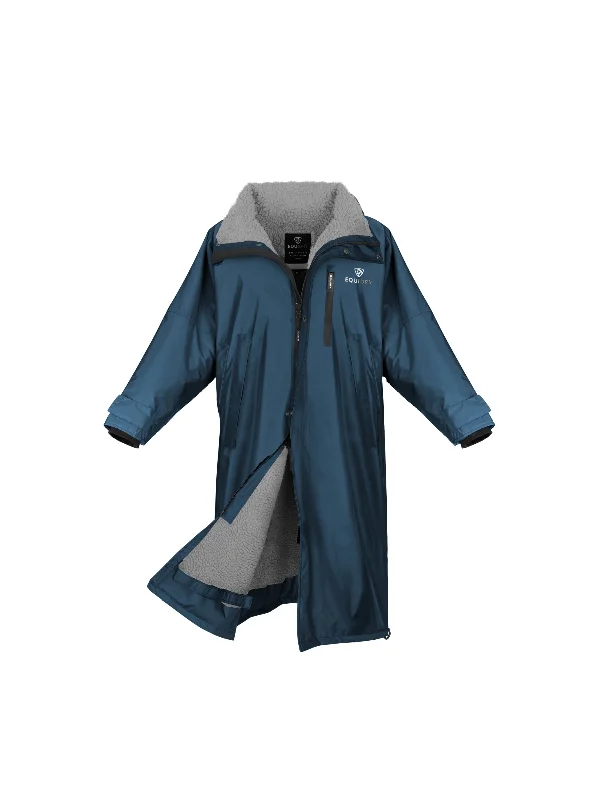 Evolution Women's | Thick Fleece | Stowaway Hood | Steel Blue/Grey