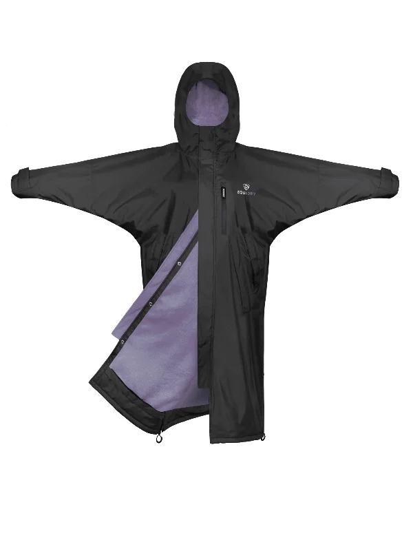 Evolution Women's | Thin Fleece | Fixed Hood | Black/Lilac