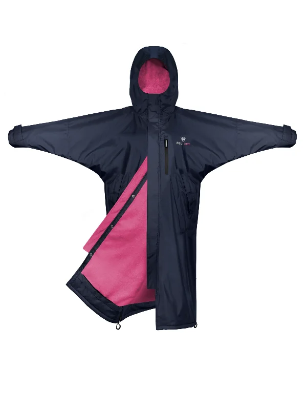 Evolution Women's | Thin Fleece | Fixed Hood | Navy/Raspberry