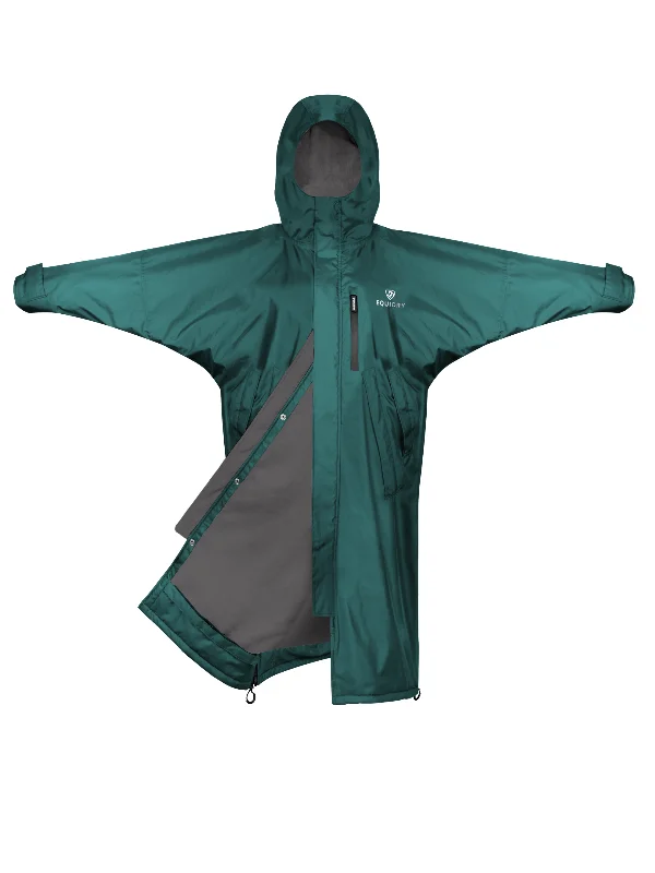 Evolution Women's | Thin Fleece | Fixed Hood | Teal/Grey