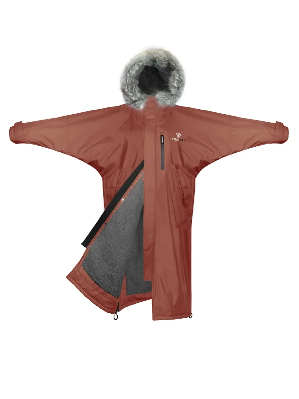 Evolution Women's | Thick Fleece | Fur Hood | Chestnut