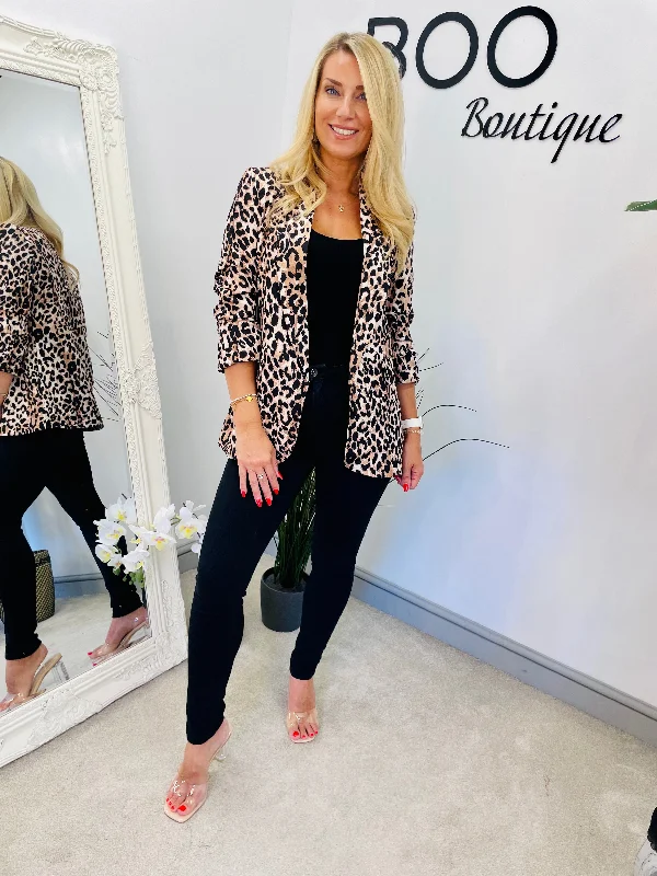 The ELLIE leopard print blazer - sizes 8 to 20