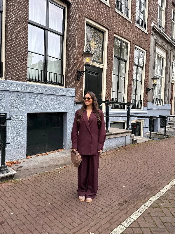 Blazer chic bordeaux (W24727)