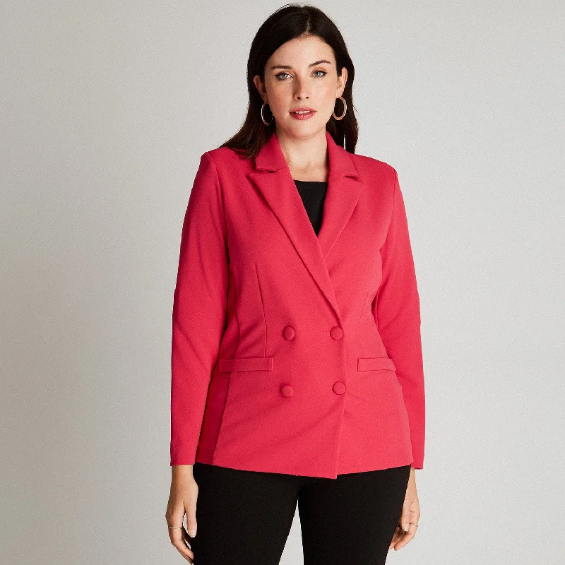 Blazer Manga Larga Fucsia