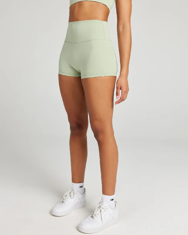 Aura SF Micro Shorts - Light Sage