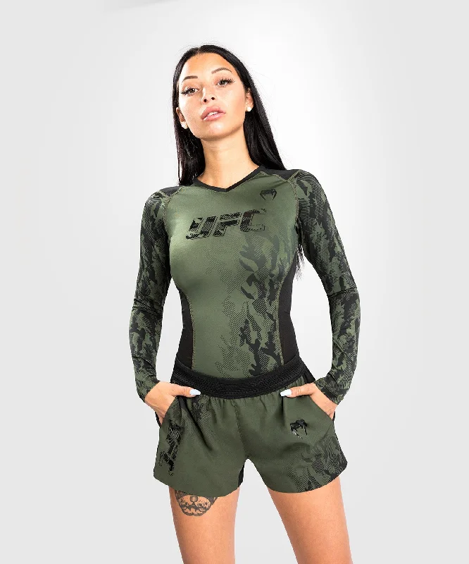 UFC Venum Authentic Fight Week Women's Performance Shorts - Khaki